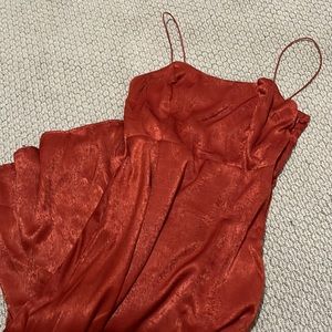 Lulus Burnt Orange Midi Dress | Size Small